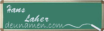 Hans Laher Visitenkarte